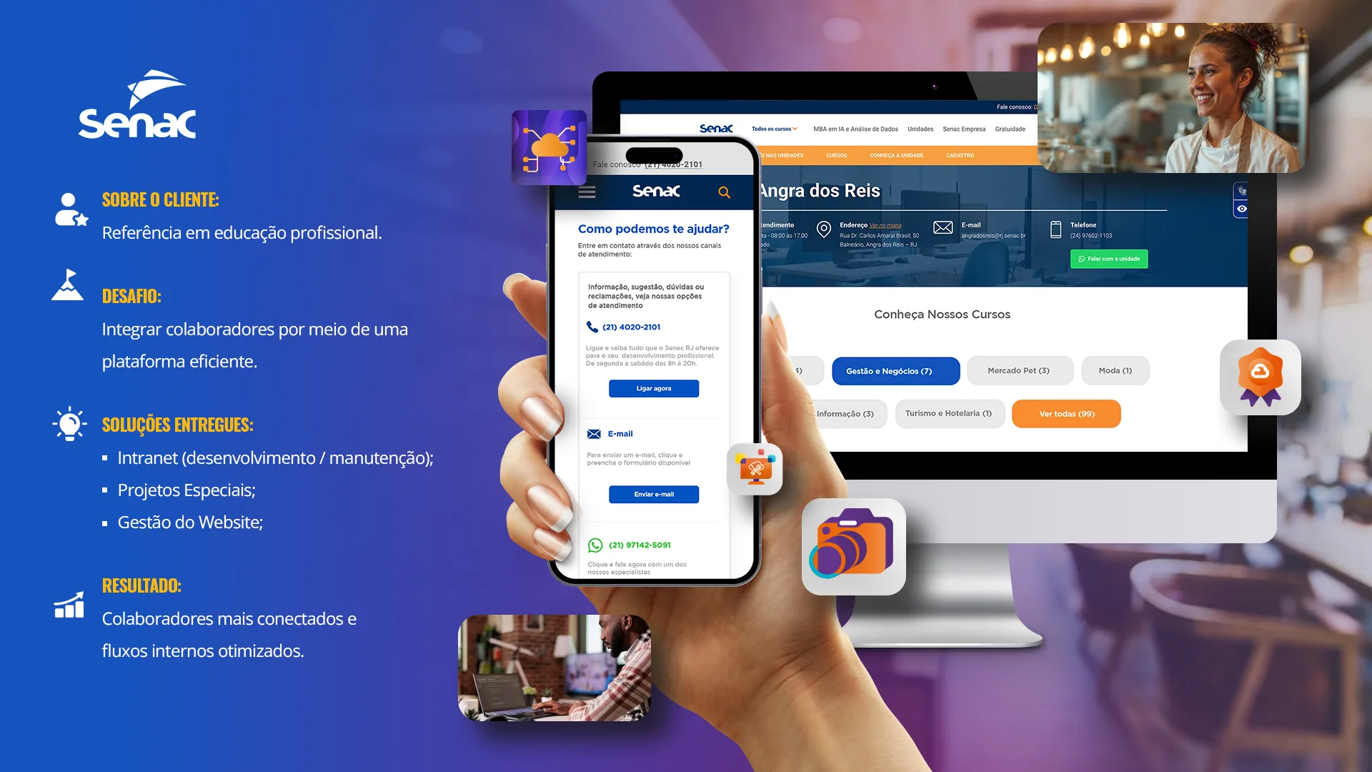 Case Senac: desenvolvimento de intranet e gestão de website